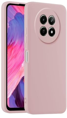 HULLIN Funda de Silicona Colorida para Teléfono, Adecuada para Realme 12 5G / Realme 12X 5G (6.72) - Polvo de Arena