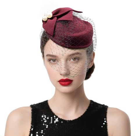 Brawlady Fascinator aus Wolle für Damen