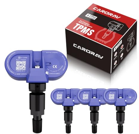CARORAV TPMS Sensor Tesla, Bluetooth Reifendruckkontrollsystem Sensor passend für 2020 2021 2022 2023 2024 2025 Tesla Model S, Model X, Model Y, Model 3, 4er Set ersetzt 1472547G 1490701-01-B