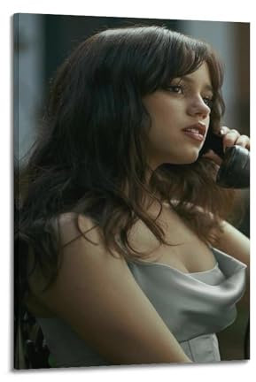GIOEPWSWUI Poster, Motiv: Jenna Ortega, dekoratives Gemälde, Leinwand, Wandposter und Kunstdruck, moderne Familienschlafzimmer-Dekoration, Poster, 60 x 90 cm