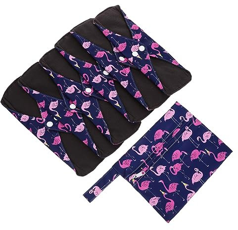 minkissy 1 Lot De Serviettes Hygiéniques Lavables Et Réutilisables Pour Femmes Serviettes Hygiéniques Portables Matériau Doux Pour Les Soins Menstruels À Domicile