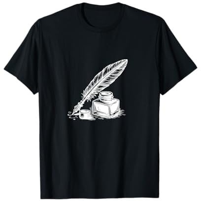 #snirt Pen with Feather T-Shirt Nib Hoodie Fountain Pen T-Shirt