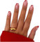 24Pcs Christmas False Nails - Press on XMAS Nails - Santa Hat Nails (XMAS13)
