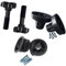 1 Set Patio Swing Parts, Outdoor Porch Swing Canopy Frame Only Wear-Resistant Canopy Plastic Fittings for Garden Backyard