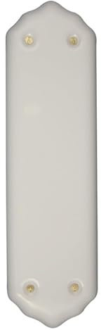 Koople Hardware Plain 275x76mm Finger Plate Classic White Porcelain Door Finger Push Plate for Interior & Exterior Doors – Elegant and Durable Protection