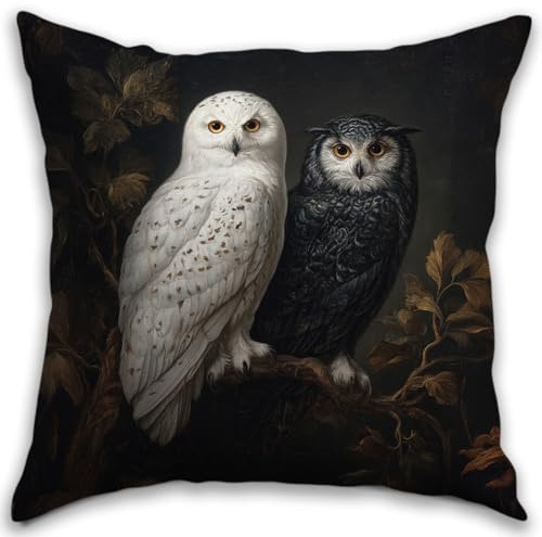 Kissenbezug mit Libellen-Motiv im Vintage-Stil, inspiriert von William Morris, botanisches Bauernhaus-Dekor, für drinnen und draußen, für Sofa, Couch, Bett, Wohnzimmer, Schlafzimmer, Zuhause, 45,7 x