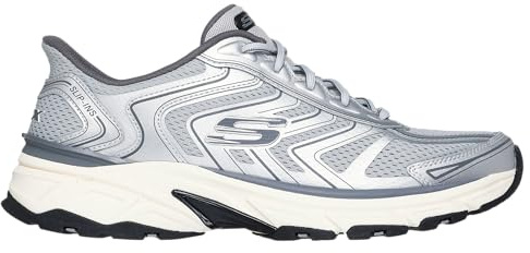 Skechers Herren - Sneaker Stamina Silber 41