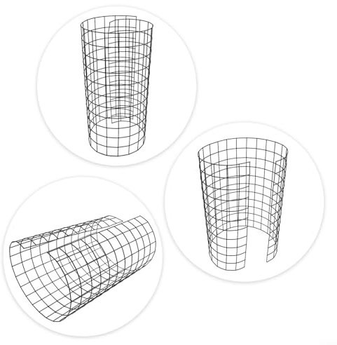 Protectores transpirables para troncos de árboles con picos de tierra que promueven un crecimiento saludable mientras dañan a los animales (B)