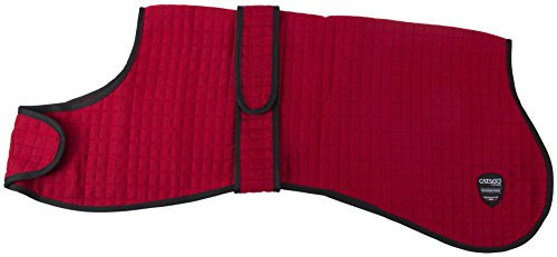 CATAGO Abschwitzdecke für Hunde, Kühldecke für Hunde, 55 cm, Rot, 55 cm