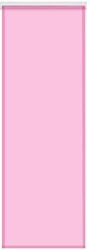 Bestlivings Transparenter Flächenvorhang Voile 60x245 cm Technik, Schlichte und stilvolle Fensterdekoration in vielen erhältlich (pink/ohne Technik)