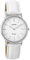 Oozoo Vintage Damenuhr Lederband 32 MM Weiss/Weiss C9313