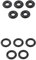 FLAMEER 10 Pieces Outdoor Stove Gas Bottle O Ring Rubber Ring No Leak Propane Refill for Outdoor Travel Fishing Picnic BBQ
