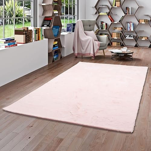 Pergamon Luxus Super Soft Fellteppich Plush Rosa in 7 Größen