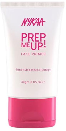 Nykaa Cosmetics Prep Me Up - Primer facial, 1 onza, base de maquillaje para un acabado suave y sin poros, enriquecida con vitamina E, fórmula ligera y no grasosa