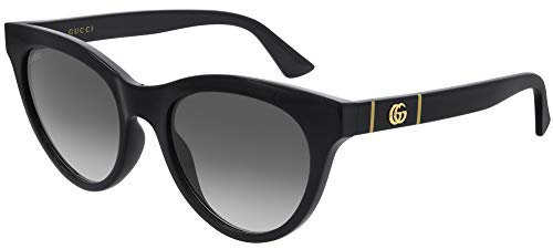 Gucci Occhiali da Sole GG0763S Black/Grey Shaded 53/19/145 donna
