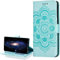 LEMAXELERS Nokia 5.3 Hülle,Für Nokia 5.3 Handyhülle Prägung Mandala-Blume Flip Case PU Leder Cover Magnet Schutzhülle Tasche Ständer Handytasche für Nokia 5.3,LD Mandala Green