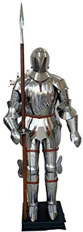 Nautical Replica Hub knight suit of armor 17th century combat full body Halloween Medieval costume