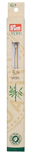 Prym 197603 Woll-Häkelnadeln BAMBUS 15 cm 3,50 mm