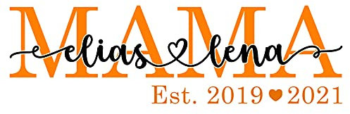 Personalisiert Namen Bügelbilder Tshirt Damen Mama Shirt Mom Wunschtext zum aufbügeln Wunschjahr bügelbild Buchstaben zum aufbügeln gestalten bügelfolie für Textilien Erwachsene Kinder für Mama