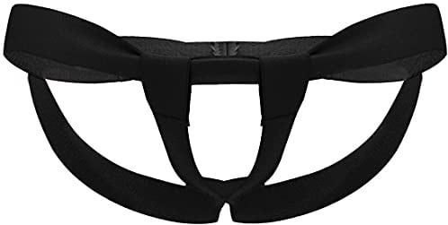 Bommi Fairy String Ouvert underkläder för män med glidande ringar och förstärkningar med naken rygg, jockstraps män, sportunderkläder, låg midja