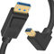 Duttek Mini Displayport a Displayport 1.4a Cable, 8K@60Hz Mini Displayport de ángulo descendente macho a Displayport macho Cable Displayport a Mini Displayport (0.3M)