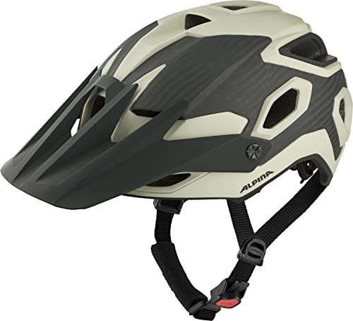 Alpina ROOTAGE - Extrem Robuster, Carbonfaser-Verstärkter Enduro & Trail Fahrradhelm Mit Kühlenden Polstern Für Erwachsene, Mojave-Sand matt, 57-62 cm