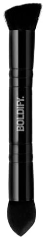 BOLDIFY Doppelendiger Haaransatz Puderpinsel - Präzisions-Make-up-Pinsel-Set mit Schwammspitze für nahtloses Verblenden - Ideal als Concealer-Pinsel, Haarkonturpinsel und Wurzelausbesserung