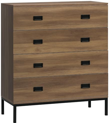 HOMCOM Chest of Drawers, 4 Drawer Unit Storage Chest Bedroom Living Room