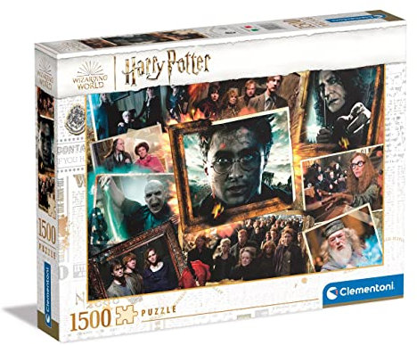 Clementoni - 31697 - Puzzle Harry Potter, Puzzle 1500 Teile Für Erwachsene Und Kinder 10 Jahren, Geschicklichkeitsspiel Für Die Ganze Familie