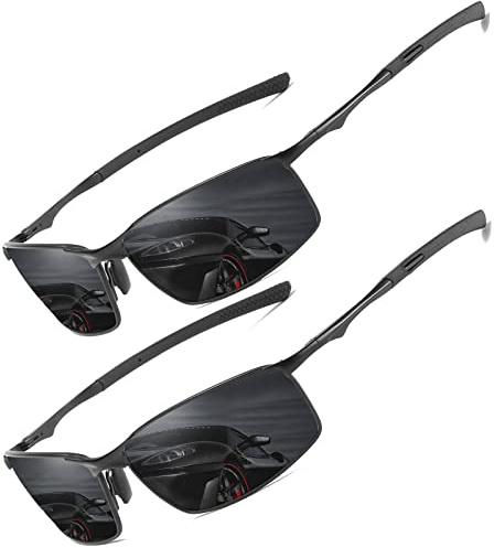 Polarised Sunglasses Mens Womens UV Protection Pilot Metal Frame | HD TAC Lens,Classic Vintage Style Ultralight Frame Shades For Driving Travel Fishing Cycling Night Vision Sun glasses
