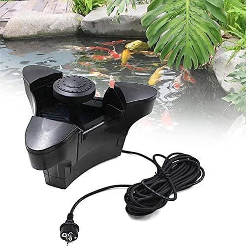 PARCJ Skimmer de Surface, Skimmer de Bassin avec 10m CâBle d'alimentation, pour Grand éTang, éTang De Jardin, éTang de Cour, avec Fonction BalnéO Retirer Les DéBris de La Piscine de Mousse