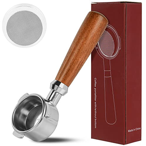 HOTUT Bottomless Porte-Filtre,54mm Porte-filtre sans Fond Compatible avec Barista Express,Barista Pro,Barista Touch,Bambino Plus,Infuser 和 Duo-Temp Pro,pour Machine Expresso