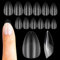 simarro 120Pcs Short Square Soft Gel Nail Tip Kit, Gel Full Cover Nail Tips for Nail Extensions Resin Clear Strong False Press on Nails