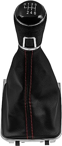 ORDALI Auto Schaltknauf für VW Golf 7 A7 MK7 /GTI/GTD 2013-2018,Schalthebel Schaltknöpfe Handball Griff Knauf Schaltsack Schaltknüppel Gang Getriebe Hebelkopf Ersatzteil,6 Speed Case A6