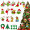 SPHERETRON Grin-ch Deko 30 Stück Grinch Weihnachtsdekorationen Grinch Weihnachtsschmuck Papier Hängende Grinch Weihnachtsdeko Anhänger,Weihnachtsbaumschmuck für Urlaubsatmosphäre,Dekoraen,Geschenk usw