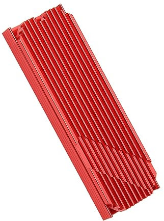 Sxhlseller M.2 2280 SSD Heatsink, PS5 M.2 PCIE NVMe SSD Heat Sink, Computer PC PCIE M2 SSD Cooler for 980 970 EVO Plus SN850 SN750 SN570 Firecuda 530, Black (Red)