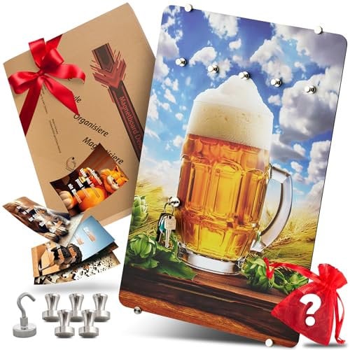 Sabine NEU Magnettafel Männer [leicht montierbar] Pinnwand magnetisch - perfekt für Partykeller - Geschenke für Männer Geschenke Magnetpinnwand Papa Opa