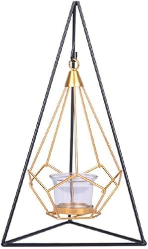 Kerzenhalter, Ornamente for Wohnzimmer, 1 Stück, geometrischer Kerzenständer, kreatives Geschenk, nordischer Kerzenhalter, Nacht-Hängehalter, Kerzenständer, Heimdekoration, Candle-Light-Dinner (Farbe: