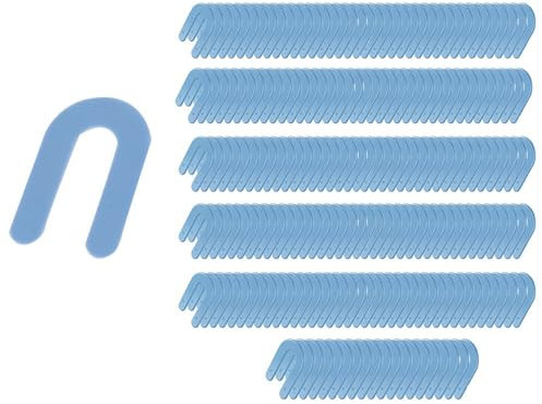 Hufeisen-Unterlegscheibe Fliesenkreuze, U Form Abstandshalter Kunststoff, Fugenabstandshalter für Fliesennivellierer Abstandshalter (300*Blau)