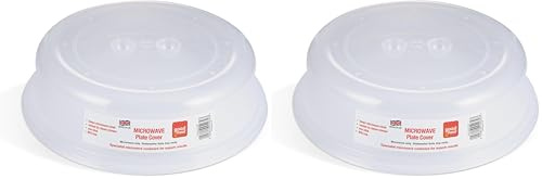 Good2Heat Microwave Plate Cover 27cm - BPA Free & Dishwasher Safe Microwave Cover For Food 27 x 27 x 6.5cm (Pack of 2)