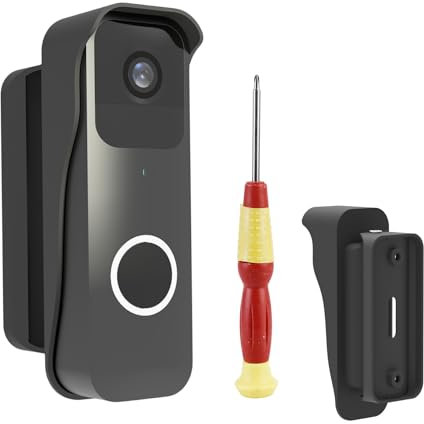 Sporgo Halterung für Blink Video Doorbell, Blink Türklingel Halterung Einstellbarer Winkel 55 Grad Neigung, wasserdichte Eckhalterung Zubehör für Blink Video Türklingel, Schwarz