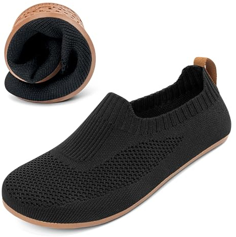 KOWAYI Hausschuhe Damen Herren Pantoffeln Memory Foam Slip On Geschlossene Hüttenschuhe Home Slippers Unisex-HEISE-NIUJIN-43