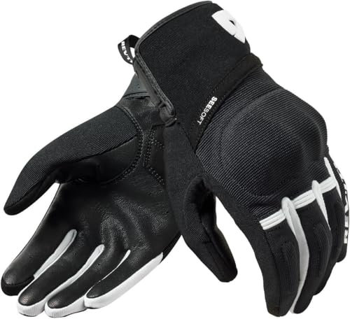 Revit Mosca 2 Motorrad Handschuhe, schwarz/weiß, XXL