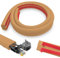 Kabelkanal Boden 25mm x 14mm, 2 Meter Kabelbrücke Boden Selbstklebend, Flexibler PVC Bodenkabelschutz, Kabelabdeckung zum Verstecken eines Netzkabels, Lautsprecher- oder TV-Kabel, Braun