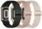 Wizvv 3 Stück Elastische Armband Compatible with Fitbit Charge 5/Fitbit Charge 6 Armband für Damen Herren, atmungsaktives Verstellbarer Dehnbarer Nylon Ersatzarmband für Männer und Frauen