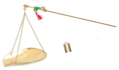 Mikinona Kupferwaage Waagen Für Medikamente Der Traditionellen Chinesischen Medizin Tragbare Medizinische Waage Gewichtsskala Tarazu-gewichte Ausbalancieren Mehrzweckwaage Golden