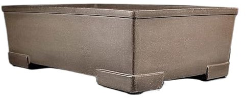 LUZZILE Macetas de Barro para Plantas Macetas de Arcilla Morada Macetas rectangulares Hechas a Mano Macetas de Arcilla de Pino de 17 Pulgadas Macetas para Plantas