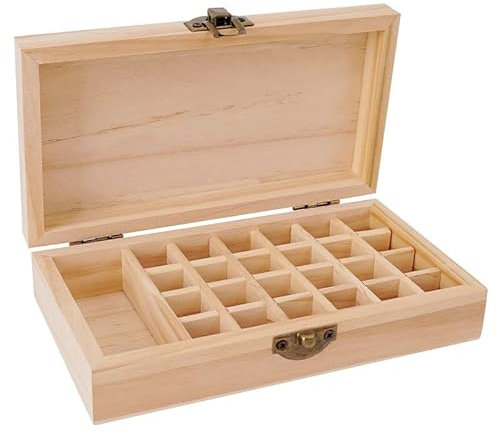 YIZITU Effektiver Für Ätherische Öle Aus Holz Tragbare Holzkiste Organisationshalter Für Den Schutz Und Die Aufbewahrung Ätherischer Öle