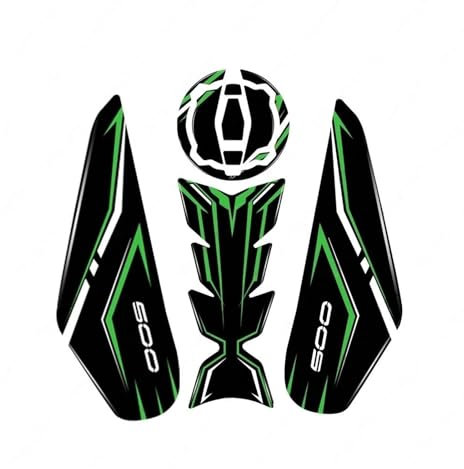 Paraserbatoio Moto Per KA&WASAKI NI&NJA 500 NINJA500 Z500 2024 3D Kit adesivi in ​​resina gel Moto olio lato serbatoio pad adesivi protettivi