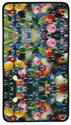 PHAYAH Colorful Soap Bubbles Hand Towels Face Towel 28x14 Inch Quick Dry Super Absorbent Soft Washcloths for Bathroom Yoga Workout Gym
